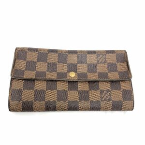 LOUIS VUITTON ルイヴィトン ダミエ ポルトフォイユ・サラ N61734/CA0044 長財布 箱付き【BLAU6014】