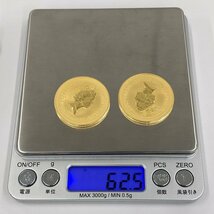 K24 純金 カンガルー金貨 1オンス 2枚セット 総重量62.5g【BLAT3055】_画像7