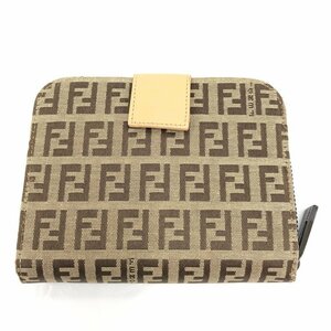 FENDI フェンディ ズッキーノ 二つ折り財布 2266.6M0018.028【BLAU9001】