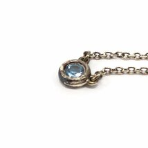 Tiffany&Co.　ティファニー　Ag925　バイザヤード　アクアマリン　ネックレス　総重量1.7g【BLAU0050】_画像4