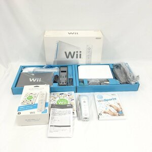 任天堂 Wii本体・ソフトおまとめ Wiiスポーツなど 3点【BLAX3009】