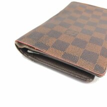 LOUIS VUITTON ルイ・ヴィトン ダミエ ポルトフォイユ・ブラザ N60017 TS2141 　【BLAX6019】_画像3