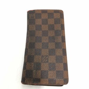 LOUIS VUITTON ルイ・ヴィトン ダミエ ポルトフォイユ・ブラザ N60017 TS2141 　【BLAX6019】