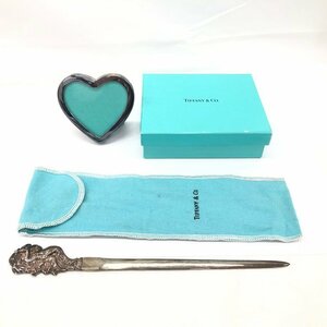 Tiffany&Co. ティファニー SV925 フォトフレーム / スターリング ぺーパーナイフ 2点まとめ 箱付き 総重量78.7g【BLAX1045】