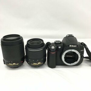 Nikon ニコン D5000 ダブルズームキットデジタル一眼 箱付【BLAY8076】