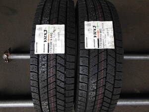 NP1480　送料無料! 新品 【2本SET総額17,400円!】 スタッドレス 175/70R14 ブリヂストン ブリザック BLIZZAK VRX3 175/70-14 175/70/14