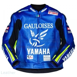 海外 送料込み 　高品質　バレンティーノ・ロッシ　YAMAHA MOTOGP 2005　レーシング　レザージャケット　サイズ各種　本革　レプリカ