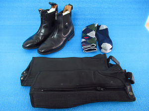 HORASY ホーシー ソフトレザー チャップス Mサイズ / 靴下 / 乗馬 DeNiro Boot デニーロブーツ ブーツ 24.5-25cm 管理ccbu