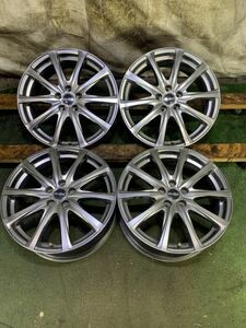 ★送料無料★MANARAY SPORT Euro Speed 17x7J 5H 100 +48 φ67 4本/中古社外アルミホイール 1757_95