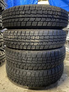 ★送料無料★ 145/80R13 2018年製 9分山 ダンロップ WINTERMAXX WM02 4本/中古スタッドレスタイヤ(冬タイヤ)モコ N6748_C3