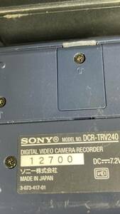 SONY ソニー ビデオカメラ DCR-TRV240★本体のみです。動作未確認★中古品★