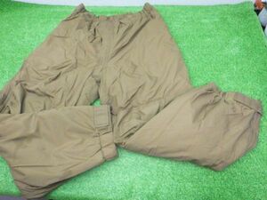 A★訳あり特価プリマロフトパンツM-R希少TROUSER,Extreme Cold WeatherサバゲーUSMC沖縄米軍放出人気ミリタリーダウン防寒バイクアウトドア