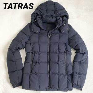 67【高級】TATRAS タトラス GESSO ネイビー ジェッソ 軽量 極暖 メンズ ダウンジャケット 紳士服 フード 紺色 アウター 02 M