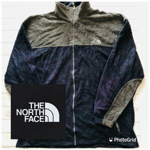 ビッグサイズ　ノースフェイス　THE NORTH FACE XL ツートーン　フリースジャケット　ブラック×カーキ