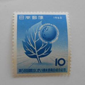 第5回国際かんがい排水委員会総会記念 1963 未使用10円切手の画像1