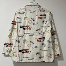 本物 正規店購入 美品 Human Made ヒューマンメイド Dry Alls Duck Printed Jacket White ジャケット コットン アニマル サイズS_画像5