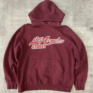 1円　00s USA製　old stussy パーカー ステューシー　ビンテージ　フーディー　スウェット アメリカ製　スウェットパーカー　vintage 古着