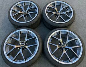 希少！深リム！美品！BBS RI-S013 FORGED 245/35R20 NITTO NT555 G2 2023年製 4本 鍛造 アルファード ヴェルファイア等