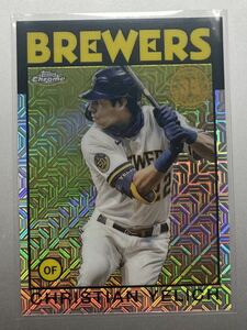 ボックストッパー！ Mojo！ Christian Yelich 2021 topps update ミルウォーキー・ブルワーズ 