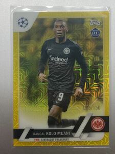 RC！ 150枚限定！ Randal Kolo Muani 2023 topps Champions League Japan edition イエローパラレル フランクフルト