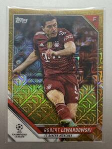 50枚限定！ Robert Lewandowski 2022 topps Champions League Japan edition ゴールドパラレル バイエルン・ミュンヘン