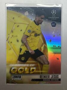 RC！ インサート！ Reinier Jesus 2021 Topps Champions League Stadium club ボルシア・ドルトムント