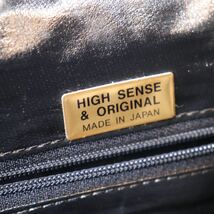 １円スタート アンテロープ レイヨウ ハンドバッグ high sense genuine antelope エキゾチックレザー 1スタ グリーングレー_画像10