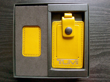 新品未使用 TUMI TAG トゥミ タグ　＆　ID　patch　IDパッチ　セット 黄　Yellow　_画像1