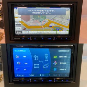 2023年最新地図 AVIC-RZ812-D カロッツェリア 楽ナビ メモリーナビ 地デジフルセグTV/CD/DVD/BluetoothオーディオJF3 N-BOX