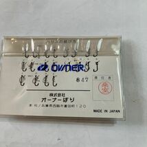 釣り具　釣り針　OWNER 石鯛用　4セット　石鯛カン付き　黒　13 14 16 18号_画像6