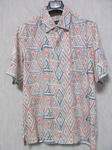 トミーバハマ Tommy Bahama 半袖 シャツ M シルク混 亥3932