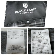 【極美品 M】ブラックレーベルクレストブリッジ ウールコート ステンカラー キルティング BLACKLABELCRESTBRIDGE アウター ジャケット_画像9