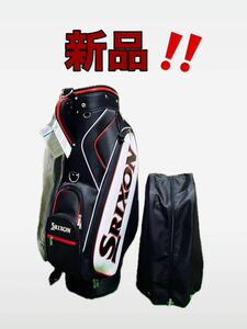 ★SRIXON★ スリクソン　キャディバッグ　ゴルフバッグ　黒／白　未使用品