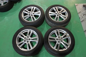 ブリヂストン　エコピア ECOPIA NH100RV 225/55R18　バリ山！！ 　日産 E52エルグランド ハイウェイスター用ホイール セット