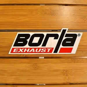 【大特価！】Borla Exhaust ボーラ エキゾースト ロゴ ステッカー USDM SUV カスタム アメ車 アメリカ 北米トヨタ 北米日産 北米 