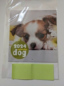 未使用　犬カレンダー　2024