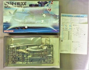 ◆即決あり◆ドラゴン 1/72 グラマン F-4F ワイルドキャット ｗ/キャリアーデッキ USN F4F-4 WILDCAT w/CARRIER DECK [5024] さいず80　