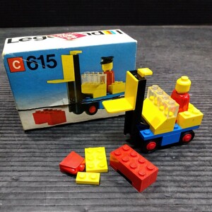 初期 箱付 古い レゴ LEGO 4499 C615 フォークリフト 作業員 ブロック パーツ 部品