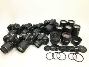 ☆ Canon Nikon カメラまとめ ☆ Nikon D80 + AF-S NIKKOR 18-135mm 3.5-5.6G ED + Canon EOS kiss X4 他5台13本 ニコン キャノン カメラ