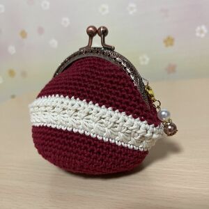 ハンドメイド.*がま口ポーチ