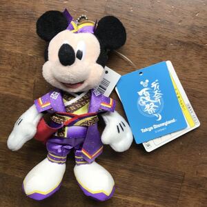 新品 タグ付き ディズニーランド ミッキー ぬいば ぬいぐるみ 夏祭り バッヂ Disney Mickey ディズニー ぬいぐるみバッヂ