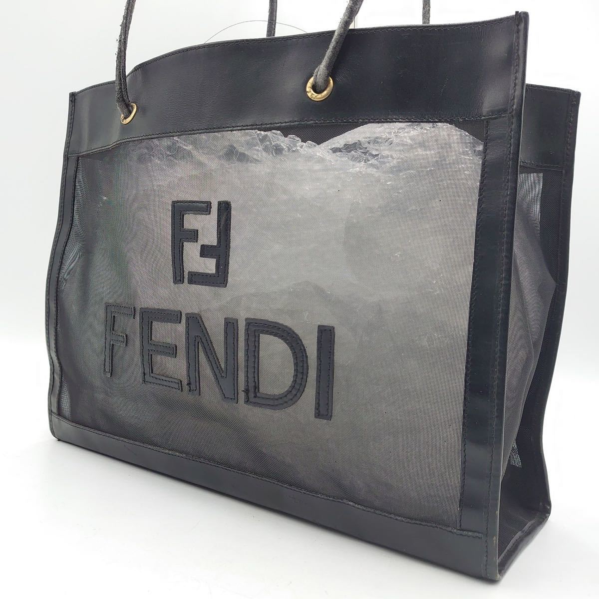 Yahoo!オークション -「fendi メッシュ バッグ」(トートバッグ