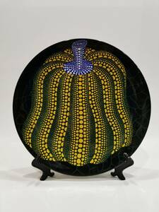 【模写】草間彌生 YAYOI KUSAMA pumpkin Ceramic 飾り皿 PLATE Diam. 30CM