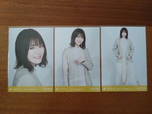 乃木坂46 山崎怜奈 生写真 2021.December-Ⅱ ノーカラージャケット 3枚コンプ