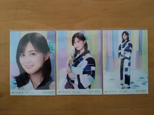 乃木坂46 生田絵梨花 生写真 2021.July 浴衣2021 3枚コンプ