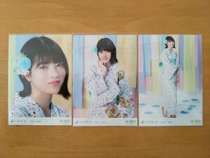 乃木坂46 林瑠奈 生写真 2021.July 浴衣2021 3枚コンプ