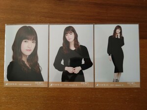 乃木坂46 吉田綾乃クリスティー 生写真 2021.January-Ⅱ ロングニットワンピ 3枚コンプ