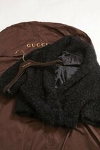 グッチ GUCCI / モヘア / ウール混ブークレ ショールカラー ジャケット / size XS / BLACK / 国内正規品 サンローランパリ セリーヌ 好きに_画像8