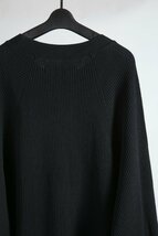 A.F ARTEFACT 23AW OVER SIZED DOLMAN LONG PULL OVER / WAFFLE COTTON JERSEY / size 1 (BLACK) incarnation devoa バックラッシュ 好きに_画像5