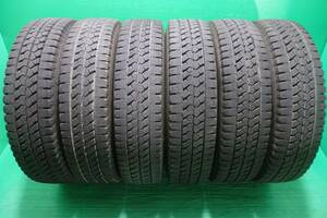 L242-21 送料無料 195/85R16 114/112L スタッドレスタイヤ LT 6本セット ブリヂストン ブリザック W979 8分山 溝たっぷり 2021年製